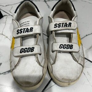 Golden Goose Kids Sneakers with Yellow Accent
